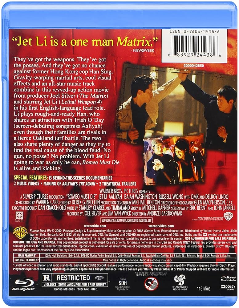 その他 VHS Movie Romeo Must Die  /00300 Romeo Must Die (2000) VHS Video Cover Art
